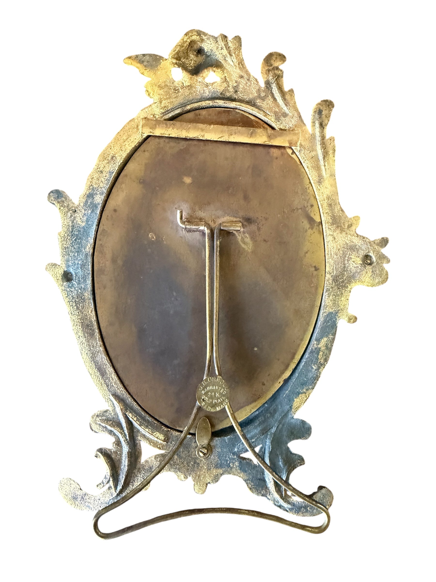 ✨ Antique J.B. Ormolu Gold Plated Cherub Frame ✨